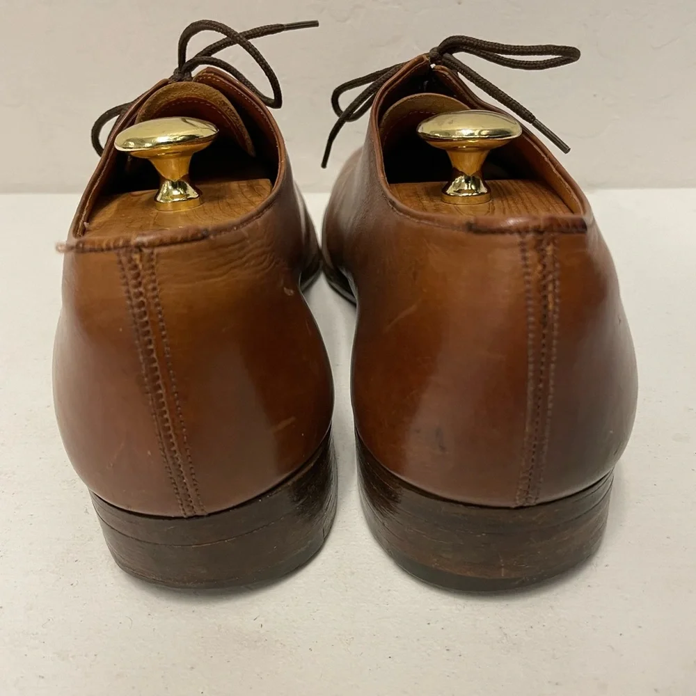 Cole Haan Made in England‎ Vintage Hand Lasted Wholecut Oxford in Brown UK 9 C